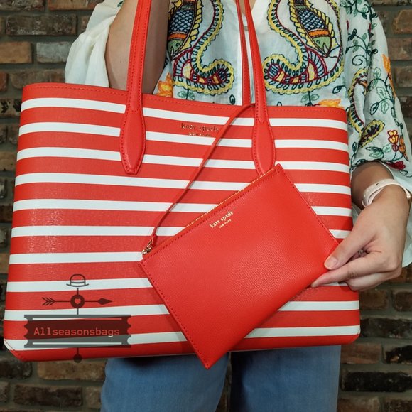 Kate Spade ALL Day Sailing Sailing Stripe Tote main image 5
